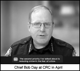 [Chief Bob Day at CRC in April]