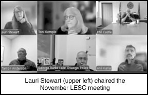 [screenshot of November LESC meeting]